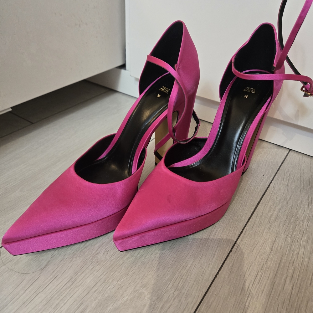 Zara Vibrant Pink Heels